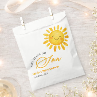 Sacolinha Chá de Bebê Fofo Aqui Vem o Sol