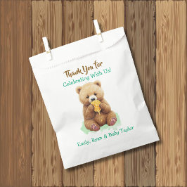 Sacolinha Chá de Bebê Obrigado Tema Urso e Mel