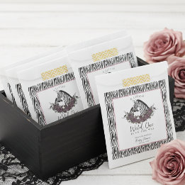 Sacolinha Chá de Bebê Safari de Zebra Pequeno(a) Selvagem Fe