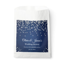 Chá de casamento Casal de Pérolas de Ouros Azul De