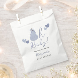 Sacolinha Chá de fraldas Arco de Abóbora Azul, Bebê