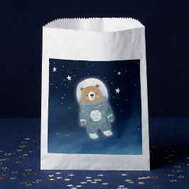 Sacolinha Chá de fraldas astronauta do Urso Espacial Azul