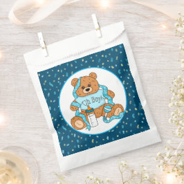 Sacolinha Chá de fraldas Azul Oh Garoto Urso Teddy