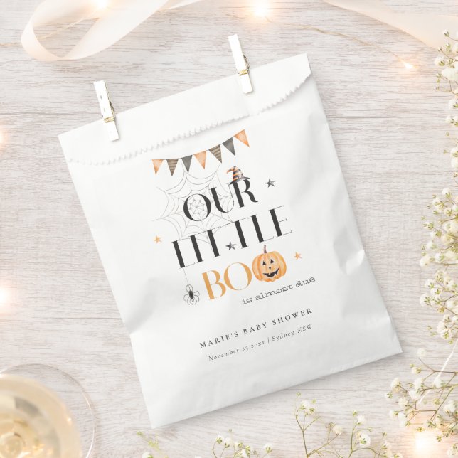 Sacolinha Chá de fraldas Bela de Abóbora Pumpkin Pequeno (Cortado)