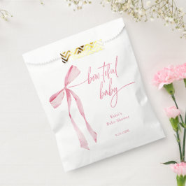 Sacolinha Chá de fraldas Cor d'Água Leve Cor-de-Rosa