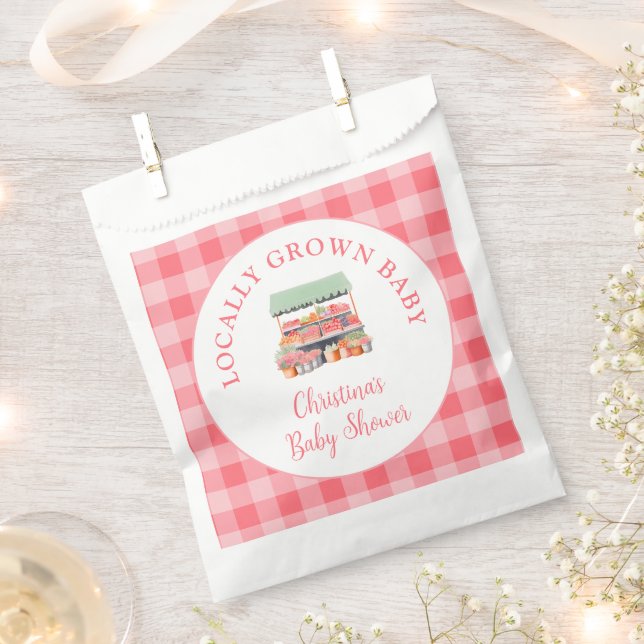 Sacolinha Chá de fraldas crescido localmente (Cortado)