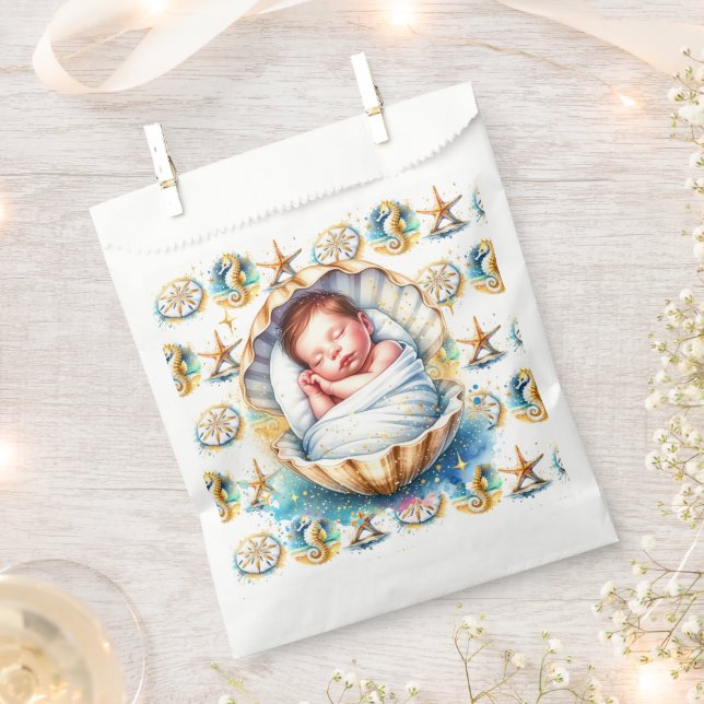 Sacolinha Chá de fraldas da Beachy Boy da Costura (Cortado)