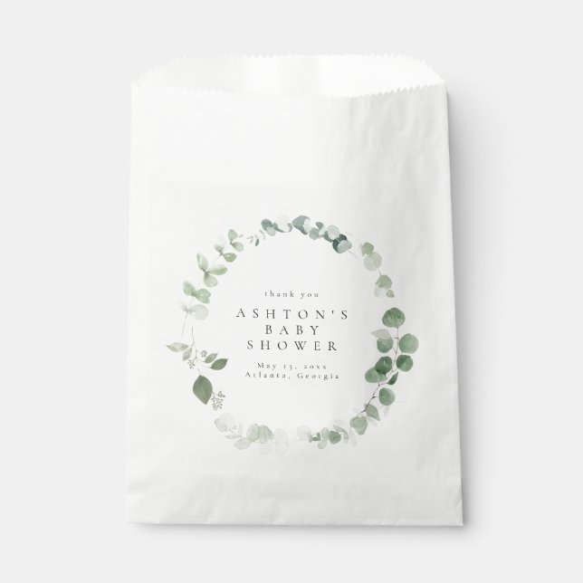 Sacolinha Chá de fraldas de água verde (Frente)