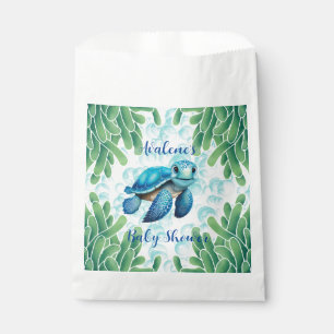 Sacolinha Chá de fraldas De Alho Azul-Tartaruga-Do-Mar-Vinho