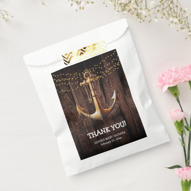 Sacolinha Chá de fraldas de Âncora Dourada Russo (Selado)