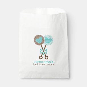 Sacolinha Chá de fraldas de Bebês Rattles Twin Boys