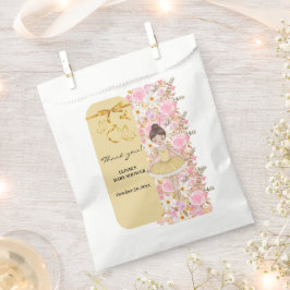 Sacolinha Chá de fraldas de Borboletas de Tutu Ballerina Ama