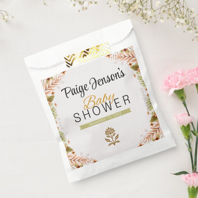 Sacolinha Chá de fraldas de Botânicos Verdes e Marrons Moder (Selado)