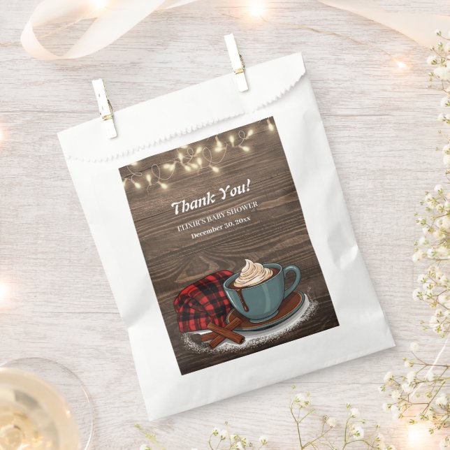 Sacolinha Chá de fraldas de cacau quente russo moderno (Cortado)