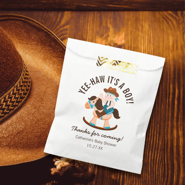 Sacolinha Chá de fraldas de Carneiros Rochosos do Cowboy Oci (Criador carregado)