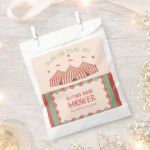 Chá de fraldas de Circo de Carnaval de Retro Vinta