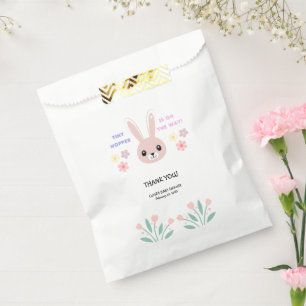 Sacolinha Chá de fraldas de coelhinho de coelhinho Floral Pe