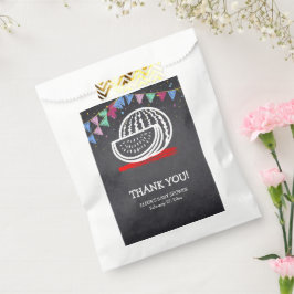 Sacolinha Chá de fraldas de Desenho de Melancia de Chalkboar