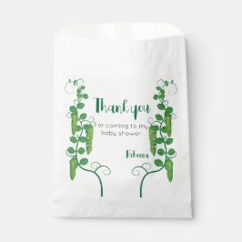 Sacolinha Chá de fraldas de ervilha doce Favorece Bolsas