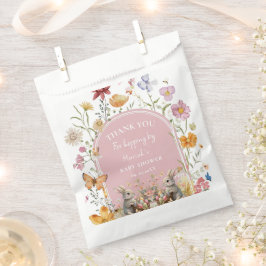 Sacolinha Chá de fraldas de flor selvagem de Páscoa coelhinh