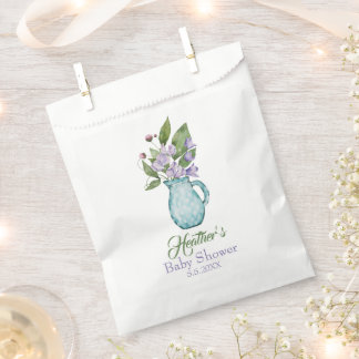 Sacolinha Chá de fraldas de Flores de Erva Doce e Roxo Perso