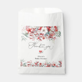 Sacolinha Chá de fraldas de Folhagem Vermelha Inverna Obriga