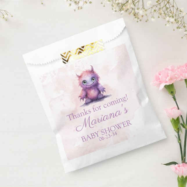 Sacolinha Chá de fraldas de Garota Monstro do Halloween (Selado)