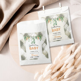 Sacolinha Chá de fraldas de Gingham Clothesline Localmente C