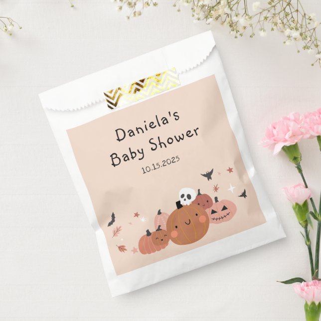 Sacolinha Chá de fraldas De Halloween De Boo Bonito (Selado)