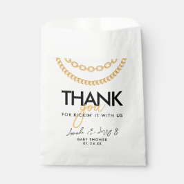 Sacolinha Chá de fraldas de Hop da Corrente de Link Dourada