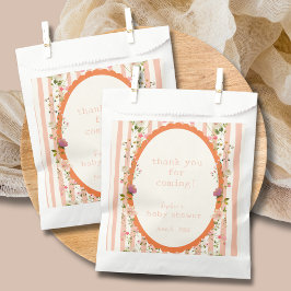 Sacolinha Chá de fraldas de Jardim de Cor de Água com Stripe