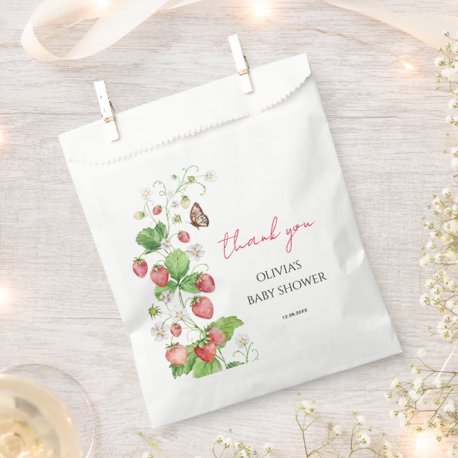 Sacolinha Chá de fraldas de morango (Cortado)