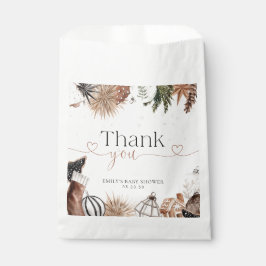 Sacolinha Chá de fraldas de Natal Cozy Favor Bag