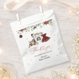 Sacolinha Chá de fraldas de Natal Obrigado