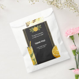 Sacolinha Chá de fraldas De Pão De Chalkboard Com Limonada D