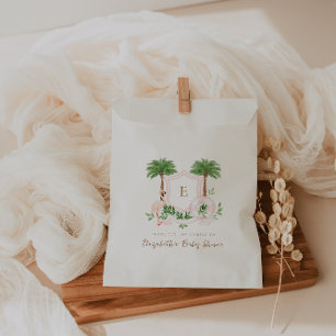 Sacolinha Chá de fraldas de Primaveras para Palm Retro Chic