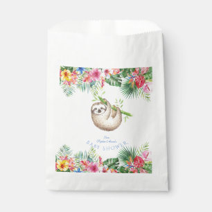 Sacolinha Chá de fraldas de Quadros de Flores Tropicais Lev