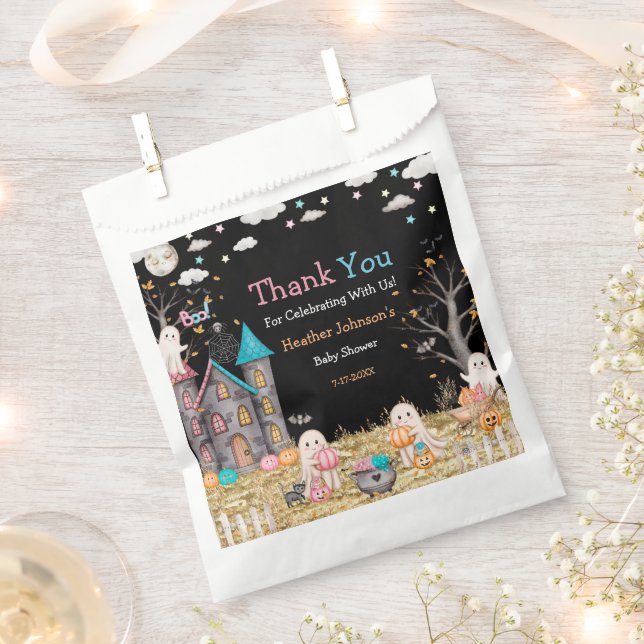 Sacolinha Chá de fraldas de Revelação do Gênero do Pastel Ha (Cortado)