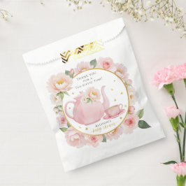 Sacolinha Chá de fraldas Do Tea Party Obrigado Favor Bag