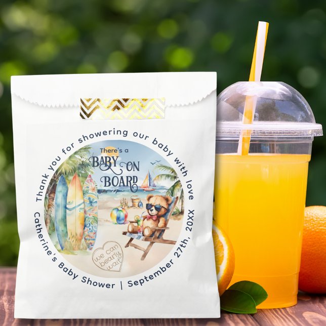 Sacolinha Chá de fraldas Do Urso De Conselho (Criador carregado)