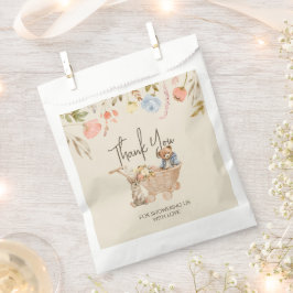 Sacolinha Chá de fraldas Do Urso De Teddy Da Flor Selvagem O