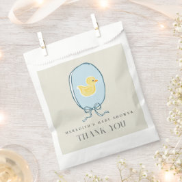 Sacolinha Chá de fraldas Elegante de Fita Ducky