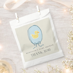 Sacolinha Chá de fraldas Elegante de Fita Ducky