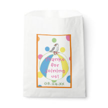 Chá de fraldas Favor Bag, Beach Ball Favor Bag