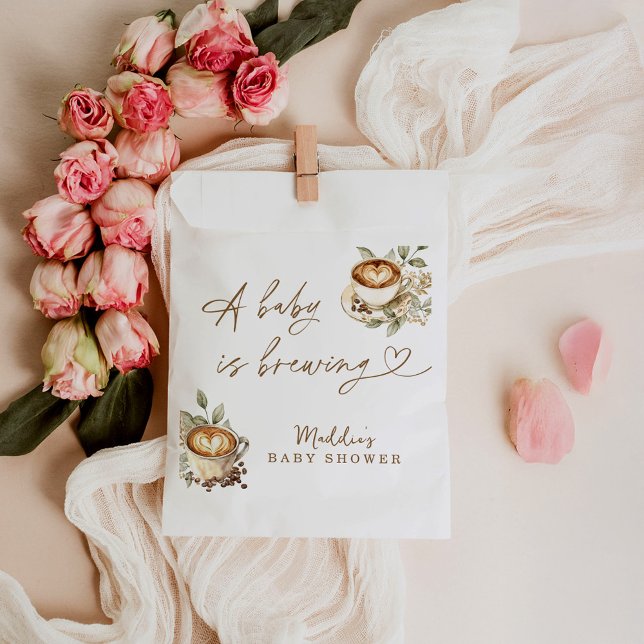 Sacolinha Chá de fraldas Favor Bag, Um Bebê está se preparan (Criador carregado)