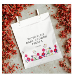 Sacolinha Chá de fraldas Fiesta das flores mexicanas