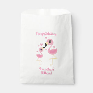 Sacolinha Chá de fraldas Flamingo Rosa