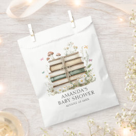 Sacolinha Chá de fraldas Floral de Aquarela