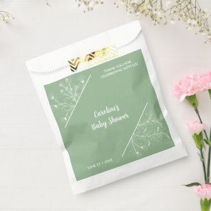 Sacolinha Chá de fraldas Floral Vintage da Casa Verde