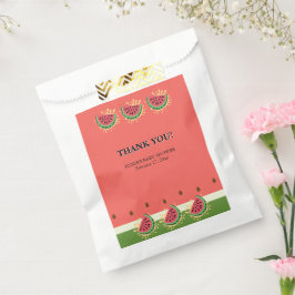 Sacolinha Chá de fraldas inicial da melancia moderna